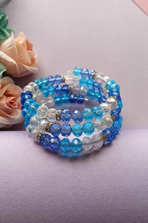 Crystal Waters Beaded Wrap Bracelet