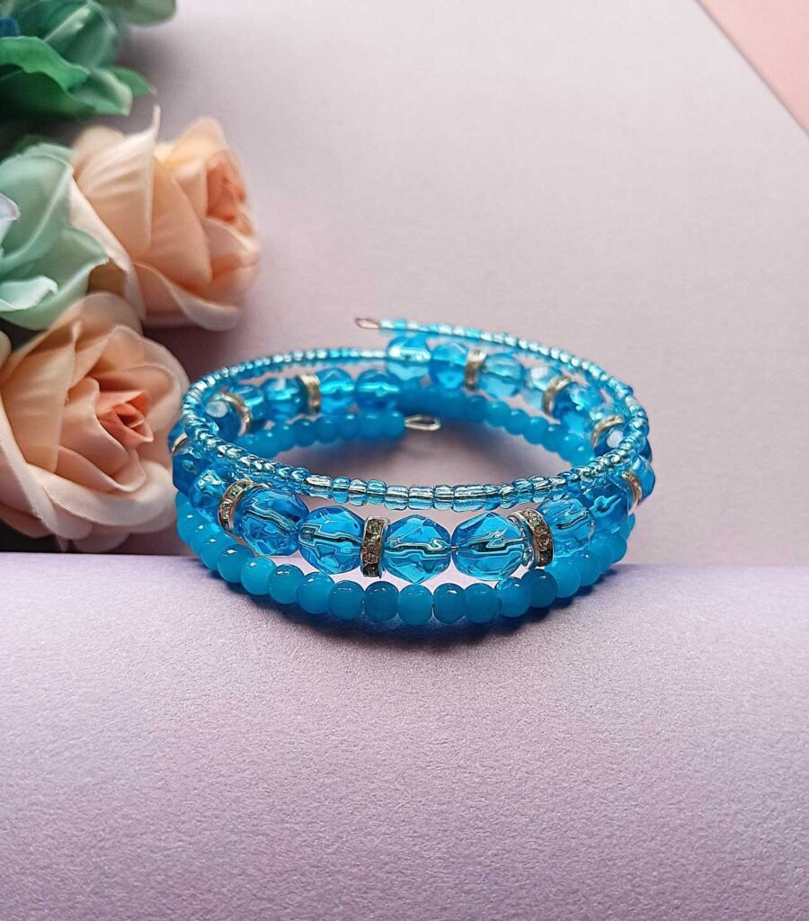 Arctic Bliss Beaded Wrap Bracelet