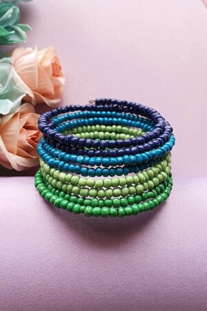 Forest Whisper Beaded Wrap Bracelet