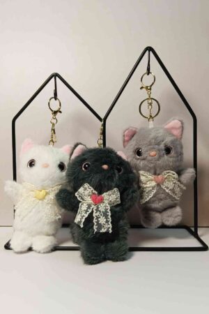 Cat Plush Keychain Bag Charm