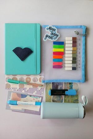 Cyan Stationery Set