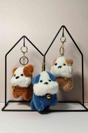 Dog Plush Keychain Bag Charm