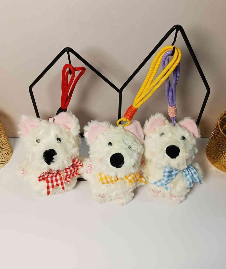 Fur Dog Plush Bag Charm
