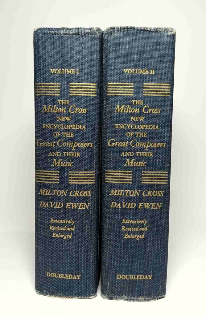 The Milton Cross New Encyclopedia of the Great Composers and Their Music Vol 1&2 1969 (Hardcover)