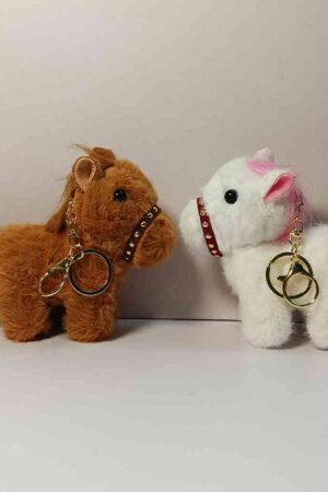 Horse Plush Keychain Bag Charm