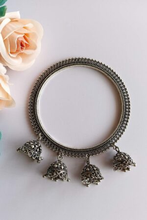 Silver Oxidised Bangles Set of 2