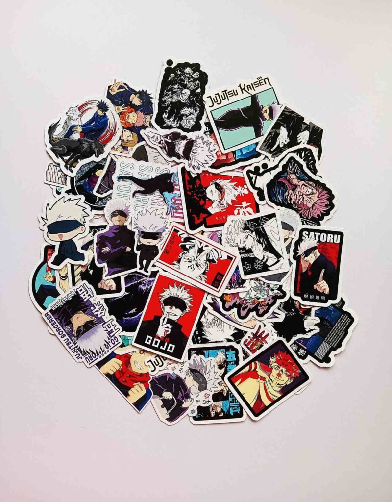 JJK Anime Stickers 50 pieces Die Cut