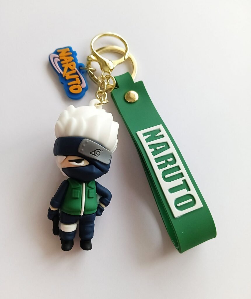 Kakashi 3D Silicon Keychain Bag charms with Lanyard