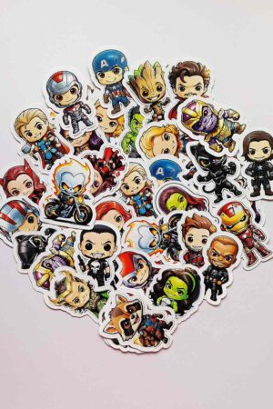 Avengers Chibi Die Cut Stickers 50 pieces