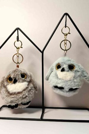 Owl Plush Keychain Bag Charm