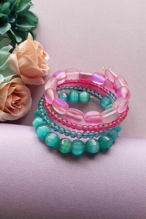 Enchanted Garden Beaded Wrap Bracelet