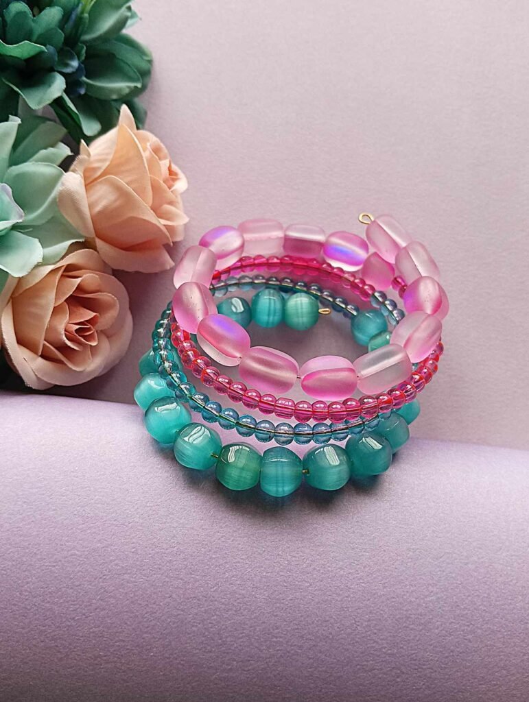 Enchanted Garden Beaded Wrap Bracelet