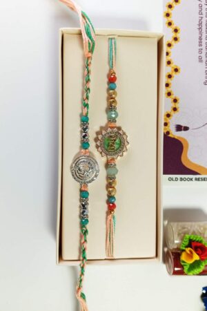 Om Rakhi Gift Box: Designer Rakhi Set for Brother