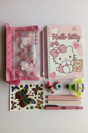 Pink Kitty Notebook Set