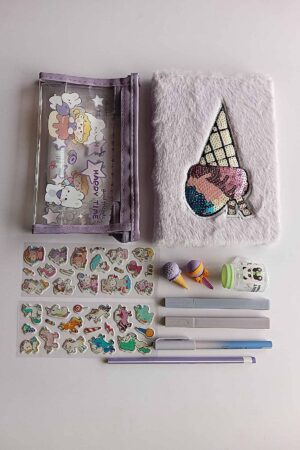Purple Fur Ice Cream Notebook Set