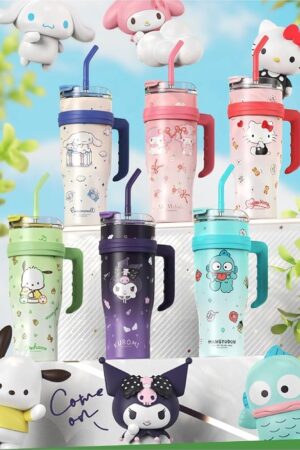Kawaii Stainless Steel Insulated Tumbler 1200ml