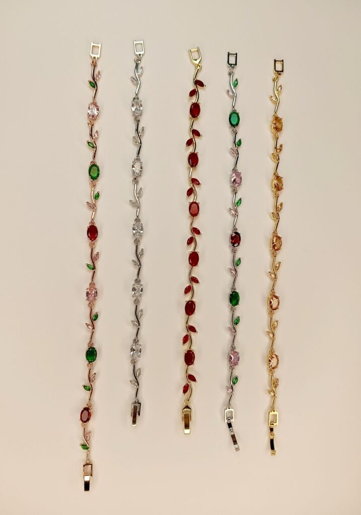 Tulip Bracelet: Anti-tarnish Crystal Floral Bracelet