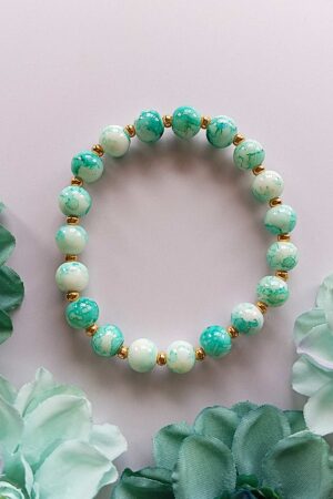 Turquoise Marble Beads Bracelet