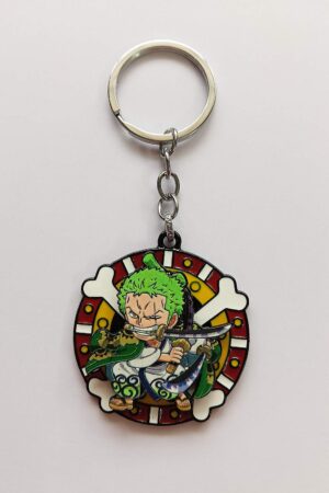 Zoro Spinning Metal Keychain Bag charms